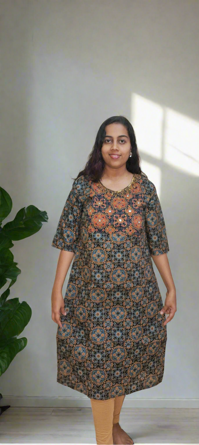 Ajrakh Kurti